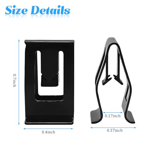 10PCS Car Dashboard Trim Clips, Metal U-Shaped Vehicle Front Console Dash Retainer, Automotive Dash Console Panel Fastener Replacement Accessories, Universal for SUV Truck Sedan - size: 10PCS