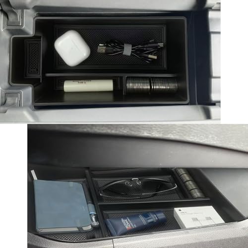 Zxiaochun Center Console Organizer Tray Compatible with Nissan Rogue 2021 2022 2023 2024 2025 2026 Accessories, Armrest Storage Box Insert Tray ABS Material (2PCS) - size: 2PCS Center Console Tray