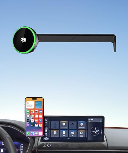Qi2.2 Max 25W Fast Wireless Car Charger Phone Holder for 2026 Honda Passport / 2026 Honda Pilot 12.3-Inch Screen, Magnetic Phone Mount Compatible with MagSafe - color: Qi2.2 Max 25W Fast Wireless, size: 12.3-inch for 2026 Passport / Pilot