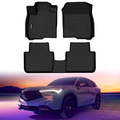 Floor Mats for 2025 2026 Acura ADX/2023-2026 Honda HR-V, TPE All Weather Protection Car 1st & 2nd Row Floor Liners Automotive Accessories,Black - size: For 2025-2026 Adx/2023-2026 Honda Hr-v