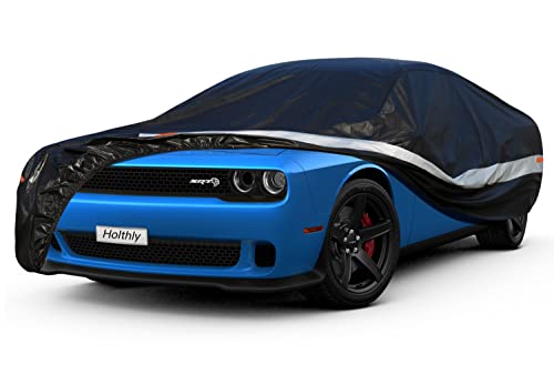 10 Layers Coupe Car Cover Waterproof All Weather for Automobiles,100% Waterproof Outdoor Car Covers Rain UV Protection. Custom Fit for Dodge Challenger, Ford Thunderbird, Pontiac Firebird,etc - color: Black, size: A5-1-See vehicle size chart