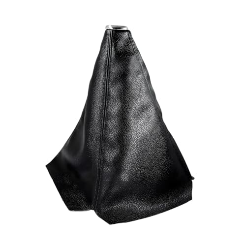 Yourkar Car Shift Knob Dust Cover, Auto Gear Shift Knob Boot, Dust-Proof Shifter Sleeve Replacement Suitable for Most Manual or Automatic Cars, Universal Interior Car Accessories (Leather, Black) - color: Leather, Black