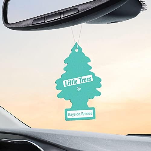 LITTLE TREES Car Air Freshener | Hanging Tree Provides Long Lasting Scent for Auto and Home | 24 Air Fresheners |Bayside Breeze - color: Bayside Breeze