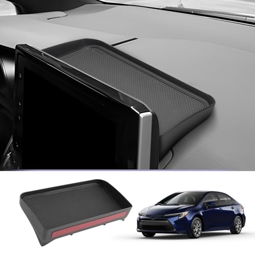 LUWU Dashboard Storage Tray Compatible with 2019-2024 2025 Toyota Corolla / 2022 2023 2024 Corolla Cross Center Console Display Box Hidden Tray Behind Screen 2024 2025 Corolla Accessories - color: 2019-2025 Corolla Dashboard Box