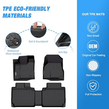 Nilight TPE Floor Mats for Chevy Equinox GMC Terrain 2010 2011 2012 2013 2014 2015 2016 2017,All Weather Custom Fit Heavy Duty Floor Liners - color: 2010-2017 Chevy Equinox GMC Terrain