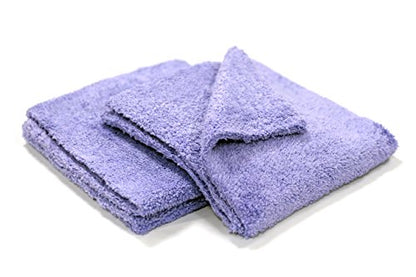 Maxshine 16”x24” Edgeless Purple Microfiber Towel (500GSM) - Double-Sided, Plush Car Drying Towel for Detailing - Professional Auto Detailing - color: Purple, size: 16" x 24"