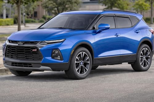 2019-2026 Tape-On Rain Guards for Chevrolet Blazer (Crossover) Side Window Visor Deflectors LT RS Premier Durable Tinted Shades 2020 2021 2022 2023 2024 2025 - size: For Chevy Blazer (Crossover) 2019-2026