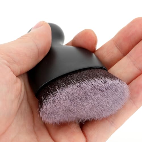 Car Detailing Brush, Soft Bristle Cleaning Brush, Scratch-Free Auto Duster Tool for Dashboard, Air Vents, Leather & Interior Cleaning (Black&White&Dark Brown) - color: Black&White&Dark Brown