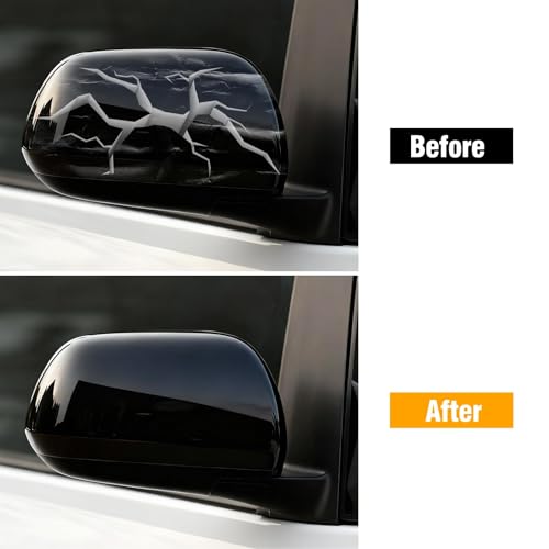 Moonlinks 1Pair Compatible with 2012 2013 2014 2015 2016 2017 2018 2019 2020 Toyota Sienna Mirror Cover Replacement, Black Left Driver Side&Right Passenger Side Door Rearview Side Clip-on Mirror Cap - color: Pair Black