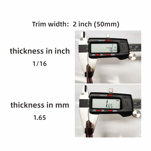 16Ft Chrome Silver Automotive Car Exterior and Interior Molding Trim Universal Bumper Window Door Body Side Decorative Strip Scratch-Proof (2 inch (50mm)) - size: Width:2 inch(50mm)