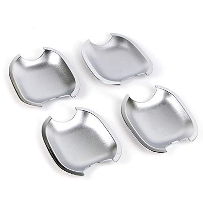 Dreamseek 4Pcs Door Handle Cup Bowl Cover Compatible with Toyota Highlander 2008-2013, Camry 2007-2011, Avalon Sienna 4Runner Tacoma Lexus GX470 RX350 GS350 Chrome ABS Exterior Molding Protector Trim - size: Door Handle Bowl Cover