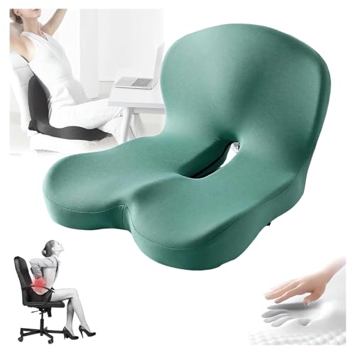 Memory Foam L-Shaped Integrated Seat Cushions for Car Truck Driver Ergonomic L Shape Lumbar Cushion Sciatica Back Pain Relief Office Chair Butt and Back Support Pillow Long Driving Booster Seat (J1) - color: J1
