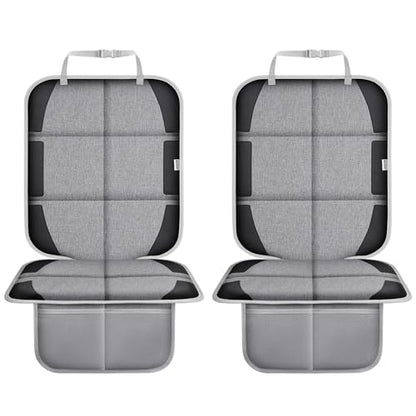 Meolsaek Car Seat Protector, Non-Slip Backing Will Not Leave Imprint, Waterproof Thicker Car Seat Cover for SUV, Sedan, Truck, Leather Car Seat Cushion (Gray Black) - color: Gray Black