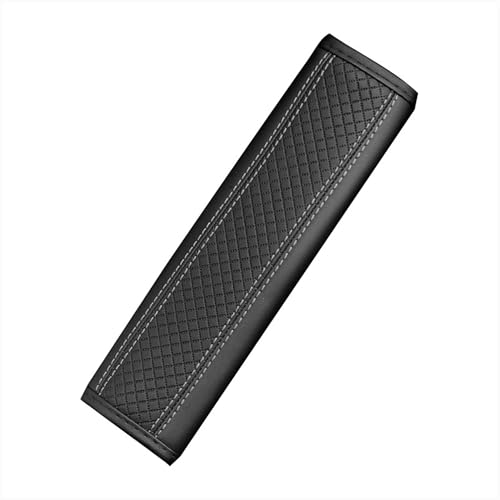 2PCS Car Seat Belt Cover, Soft Shoulder Strap Covers Harness Pads, Safety Leather Seatbelt Comfort Driving Cushion Protect Your Shoulder and Neck Universal for Car, SUV,Truck (Black/Gray) - color: Black/Gray