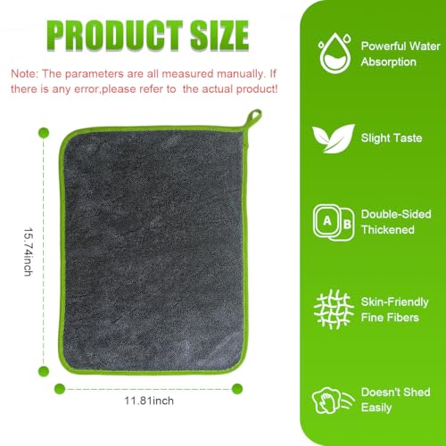 Microfiber Towels for Cars, 16"×12" No-Scratch No-Lint Cleaning Cloth, Highly Absorbent Car Window Drying Towel, Auto Interior & Exterior Detailing Supplies for Cars/Boats/Trucks(4PCS) - size: 4PCS