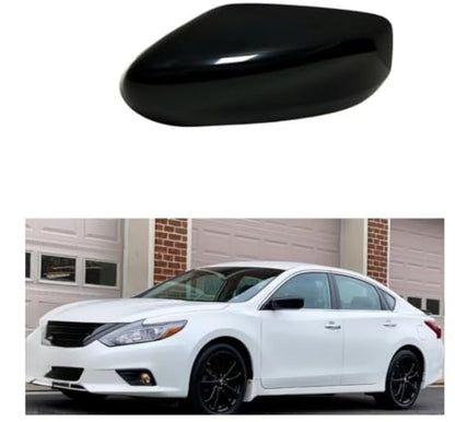 Mirror Cover Caps Housing Replacement for Nissan Altima 2013-2018 (Glossy Black) - style: Glossy Black