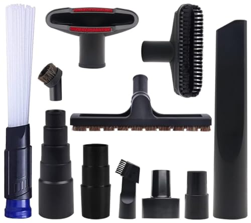 Vacuum Attachments for Shop Vac Accessories, 1 1/4" to 2 1/2" Vacuum Cleaning Accessorie Kit, 1" to 1 7/8" Vacuum Brush Attachment for Shop Vac Attachments Set of 11 - size: S 11 Pcs