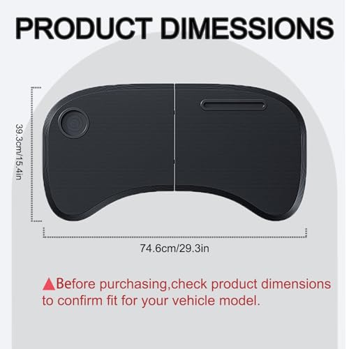 Foldable Car Tray for Tesla Model Y 3, Car Desk Steering Wheel Tray, Foldable Car Table Tray, Foldable Desk Food Tray for Eating and Traveling - size: 29.3" L X 15.4" W X 1" H