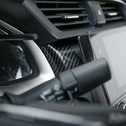 YINGTUU for Honda Civic Accessories 10th Gen 2016 2017 2018 2019 2020 2021 Interior Car Center Console Trim Panel Sticker Protection Carbon Fiber Pattern - color: Dashboard Panel Cover