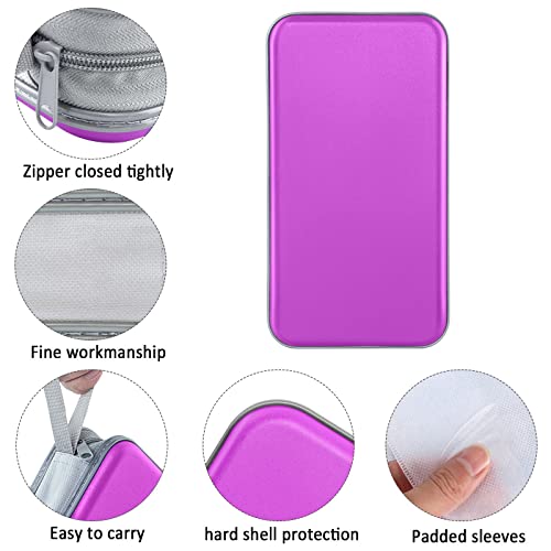 CD Case, Siveit DVD Case Holder 96 Capacity Hard Plastic CD DVD Disc Cases Storage Binder Wallet for Car Home Office Travel (Purple) - color: Purple
