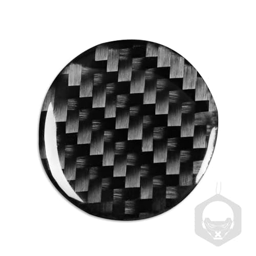 Generic Auto Center Console Multimedia Adjustment Knob Trim Cap Panel Sticker Real Carbon Fiber Interior Trim Accessories Compatible with Benz CLA C117 2014-2018 GLA X156 2015-2019 Black, BM8112 - color: Center Console Multimedia Adjustment Knob Trim Cap