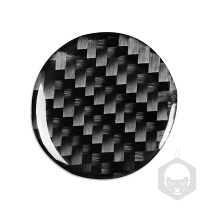 Generic Auto Center Console Multimedia Adjustment Knob Trim Cap Panel Sticker Real Carbon Fiber Interior Trim Accessories Compatible with Benz CLA C117 2014-2018 GLA X156 2015-2019 Black, BM8112 - color: Center Console Multimedia Adjustment Knob Trim Cap