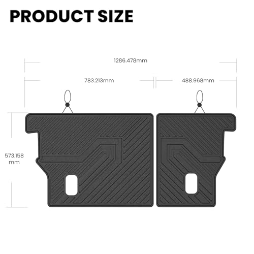 LASFIT Rear Seat Back Protector for Honda CRV 2012-2016, All Weather TPE Pet Friendly Custom Fit CR-V Second Row Back Seat Cover Backseat Mat Liner Accessories, Black - style: 2）For Honda CR-V | 2012-2016 | Seat Back Protector