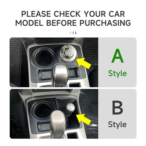 Car Cup Holder ABS Sticker Carbon Fiber Decal Cover Interior Trim Accessories for Toyota 4Runner SUV 2010-2025 Black （A） - color: Cup Holder a