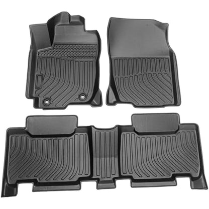 Car Floor Mats for 2013-2018 Toyota RAV4, All Weather TPE Rubber Custom Fit Car Mats Front & Rear 2 Row Mats, Non Slip, Black (2013-2018 RAV4) - color: 2013-2018 RAV4
