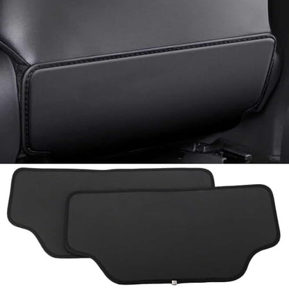XITER With "Pathfinder" LOGO 2Pcs Leather Car Seat Back Protectors Kids Kick Mats Waterproof Backseat Covers for Pathfinder 2013-2025,2026 Interior Accessories (Black)