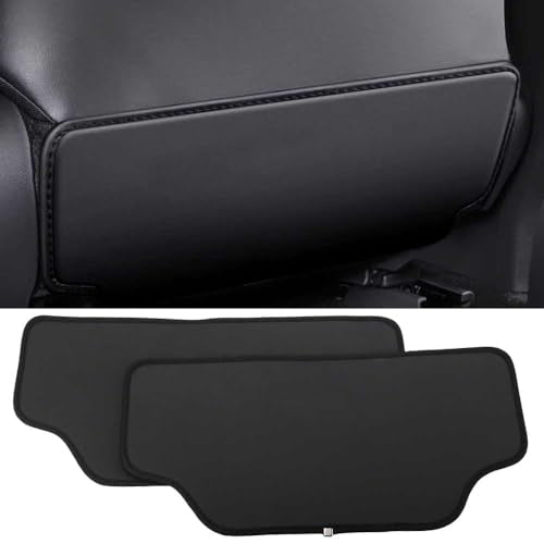 XITER With "Pathfinder" LOGO 2Pcs Leather Car Seat Back Protectors Kids Kick Mats Waterproof Backseat Covers for Pathfinder 2013-2025,2026 Interior Accessories (Black)