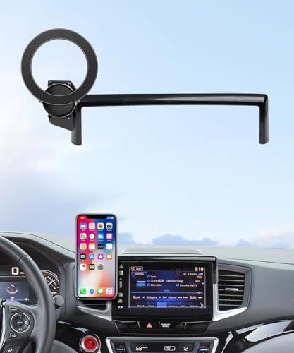 Car Phone Holder for 2016-2020 Honda Pilot/2019-2020 Passport/2017-2020 Ridgeline Accessories 5/8-Inch Screen Fixed Clip, 360° Rotation Phone Mount Compatible with MagSafe - color: Compatible with MagSafe, size: 5/8inch 16-20Pilot/19-20Passport/17-20Ridge