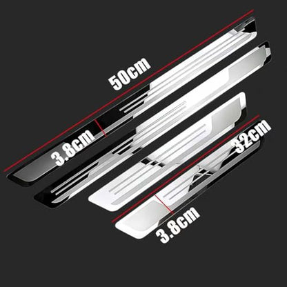 4Pcs Stainless Steel Door Sill Protector for BMW X5 2019-2024 2025, Car Door Sill Scuff Plate Guard Pedal Kick Protection Accessories