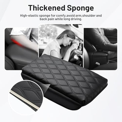 Autorder Center Console Cover for 2024-2025 2026 Subaru Crosstrek/Impreza Accessories Armrest Cushion Cover Nappa Leather Middle Console Covers Crosstrek/Impreza Console Cushion Pad Anti-Scratch - size: Subaru Crosstrek 2024-2026