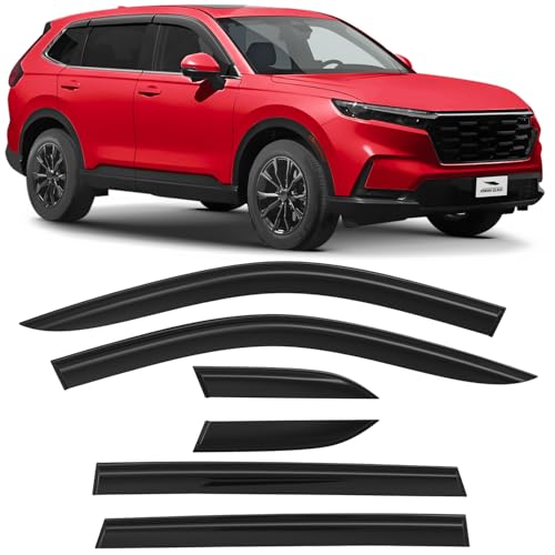Voron Glass Tape-on Extra Durable Rain Guards for Honda CR-V 2023-2026, Window Deflectors, Vent Window Visors, 6 Pieces - 100484 - color: For CR-V 23-26