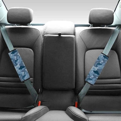 Fishing Camo Car Seat Belt Pad Cover Soft Universal Car Seat Belt Pads Cover Anti-Slip Shoulder Strap Protect Interior Automotive for Most Vehicle, SUV, Truck, Cars - color: Fishing Camo