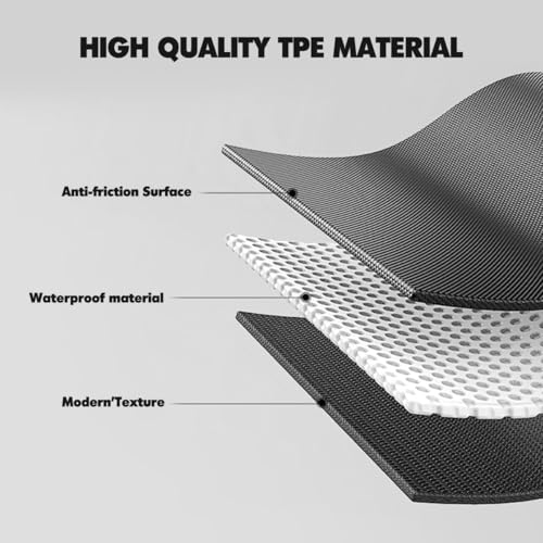 Vanseno for 2018-2025 2026 Toyota Camry Cargo Mats All Weather Trunk Mat Waterproof Anti-Slip for Toyota Camry Accessories No Hybrid - color: Fit 2018-2025 2026 Toyota Camry
