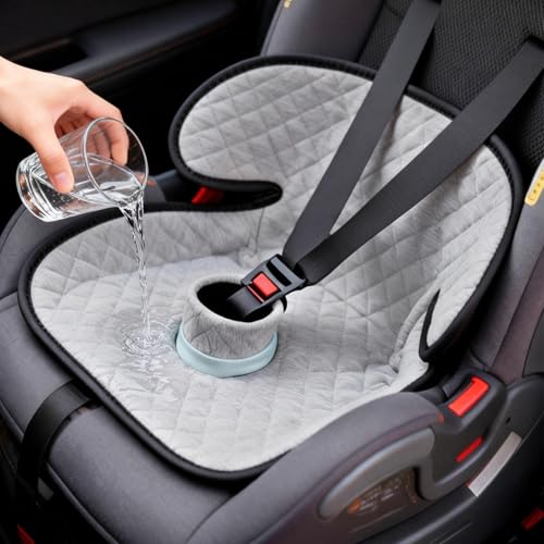 2 Pack Car Potty Training Seat Protector, Waterproof Toddler Carseat Potty Training Cover, Piddle Pads & Liners for Baby,Washable Non-Slip Leak-Proof Potty Pee Protector (Gray) - color: Gray