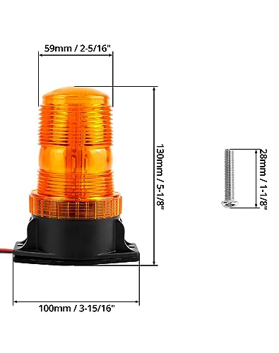 QWORK Amber Led Strobe Lights, Warning Emergency Flashing Beacon Lights for Trucks, Cars, Bus, Tractor, Mower, ATV, Golf Carts, UTV, 2 Pack - size: 2 Pack