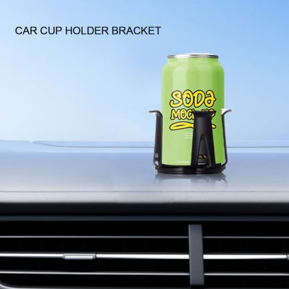 Zpana Car Slim Can Cup Holder Adapter, 2PCS Vehicle Energy Drink Holder Insert, Reversible Wiggle Free Automotive Cup Holder Expander Accessories, Universal for SUV, Sedan, Truck(2PCS) - color: 2 PCS