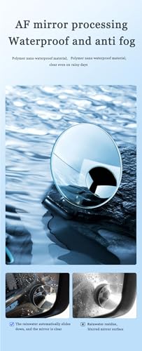 KARKOR Blind Spot Mirror Round HD Glass Convex 360° Wide Angle Side Rear View Mirror Exterior Accessories and Interior for Cars SUV and Trucks Pack of 2