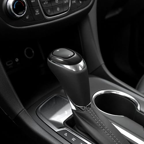 TOMALL Stainless Steel Car Gear Shift Knob Cover Compatible with Chevy Equinox 2018-2020 Malibu XL 2016-2020 Cruze 2017-2019 Shifter Panel Trim Gear Lever Cover for Car Accessories (Black Brushed) - color: Black Brushed