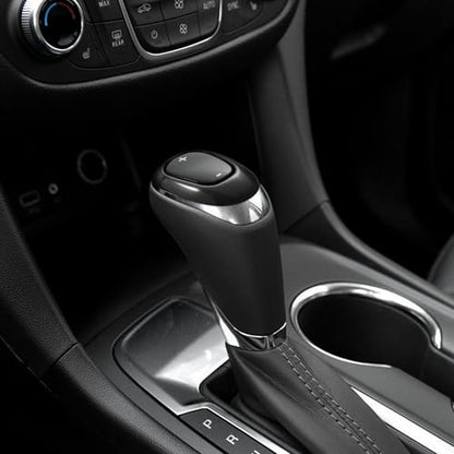 TOMALL Stainless Steel Car Gear Shift Knob Cover Compatible with Chevy Equinox 2018-2020 Malibu XL 2016-2020 Cruze 2017-2019 Shifter Panel Trim Gear Lever Cover for Car Accessories (Black Brushed) - color: Black Brushed