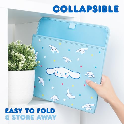 Sanrio Cinnamoroll Car Trunk Organizer and Storage Bin - Collapsible Simple Compartment Convenient Heavy Duty, Fold Up for Easy Storage Box, Automotive Seat Cargo Groceries Tools - 12.5L x 12.5W x 9H - style: Organizer Cinnamoroll