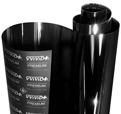 VViViD+ Ultra Gloss Premium Vinyl Car Wrap Film (100ft x 5ft, Gloss Piano Black) - color: Gloss Piano Black, size: 100ft X 5ft