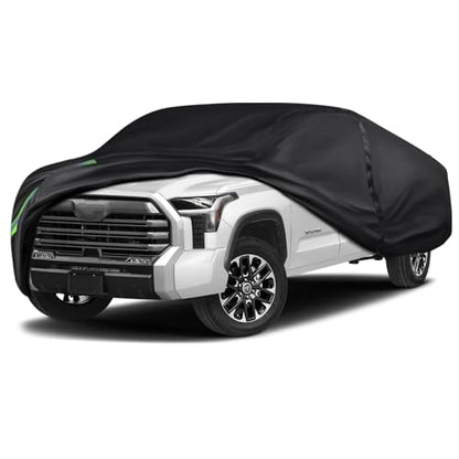 16-Layer 600D Heavy Duty Universal Full Car Cover for Outdoor & Indoor Use - All Weather Sun UV Rain Snow Dust Proof, Waterproof Scratch Resistant,Fits Pickup Body Length 230"-260"/19.1-21.6 ft - size: Truck-686
