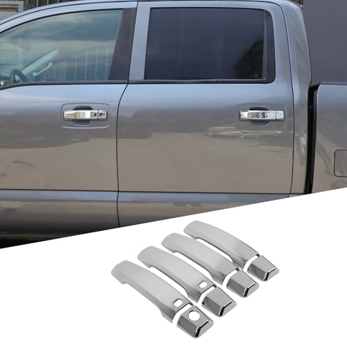 Exterior Door Handle Trim Cover Fit for Nissan Titan 2016-2023, ABS Door Handle Cover Front Rear Outer Door Handle Protector Trim Cover Accessories, for 4 Door Version, 8PCS (Bright Silver) - color: Bright Silver