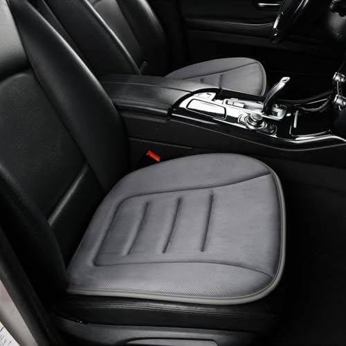 KAYI Car Seat Cushion, Memory Foam Car Seat Cushion, Anti Slip Rubber Bottom Car Seat Cushions for Driving, Suitable for Car and Office Chairs (2 Pack, Grey) - color: Grey, size: 2 Pack
