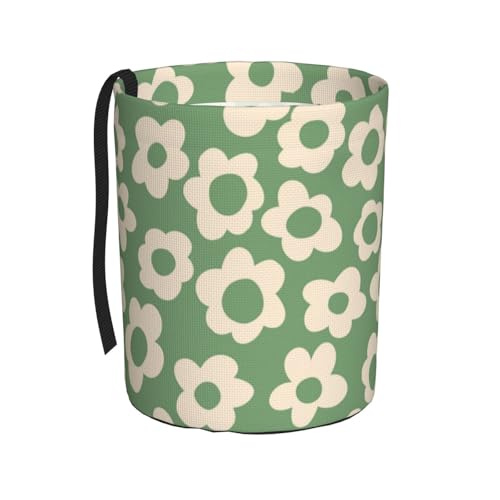 Vintage Groovy Flowers Car Trash Can Small Portable Car Garbage Bag for Back Front Seat RV's Camping Accessories - color: Vintage Groovy Flowers4