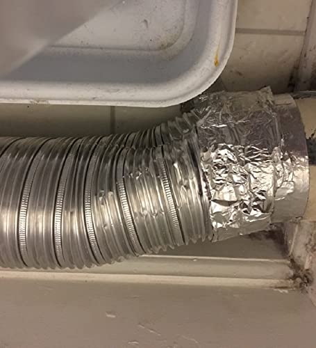 Sliver 3 inch x 65 feet Thickness 4.0 mil/0.1mm Aluminum Foil Tape Aluminum Air Duct Tape Professional Adhesive Aluminum Foil Tape for HVAC Pipe Repairs or More